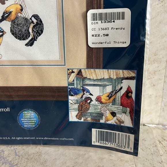 Sunset Cross Stitch Feeding Frenzy Marilee Carroll Many Birds - Picture 5 of 9